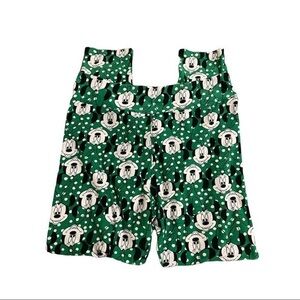 Lularoe Minnie Mouse Green Leggings TALL & CURVY #6971